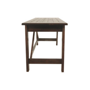 Alternative view of BM190086 - Two Drawers Wooden Desk with Cross Stretcher Brace Design, Large, Brown