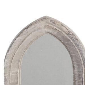 Alternative view of Cement Protected Decorative Wall Mirror, Washed White - BM200637