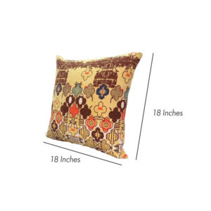 Alternative view of 18 x 18 Square Accent Pillows, Printed Unique Quatrefoil Design, Set of 2, Multicolor - UPT-268965